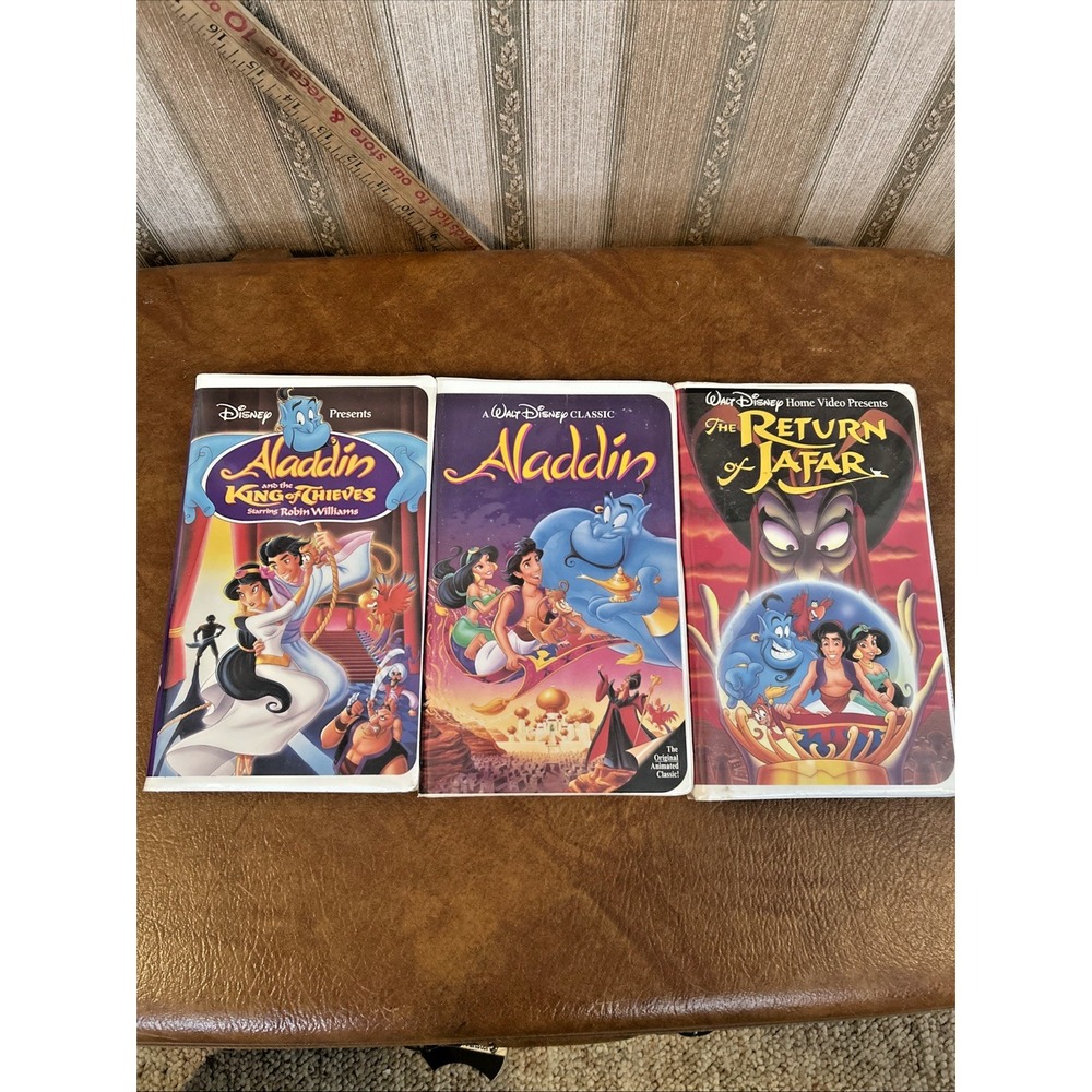 Disney's Aladdin‎ King Of Thieves The Return of Jafar VHS LOT OF 3
